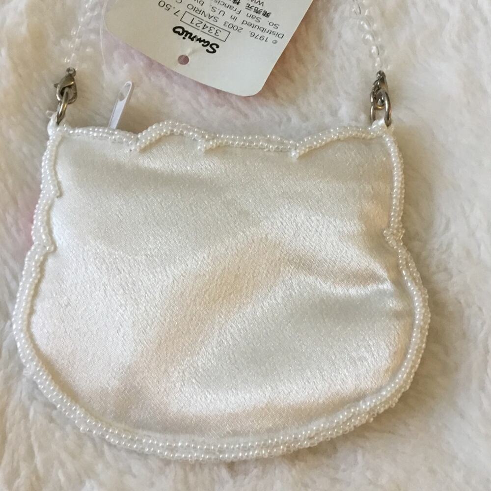 Vintage Sanrio 1976-2003 Hello Kitty Beaded Sequin Coin Purse - Picture 4 of 9